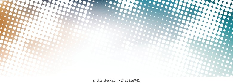 Vector panorama of drafting paper. Graphic regular dot grid background.eps 10