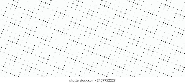 Vector panorama of drafting paper. Graphic regular dot grid background. Panoramic paper sheet for design