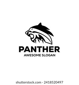 vector panther mascot illustration logo design