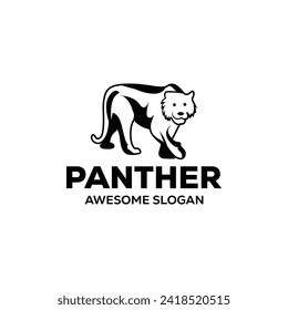 vector panther mascot illustration logo design