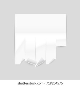 Vector paper ad sheet mockup Vector illustration