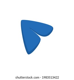Vector of a paper airplane in flight depicting a delivery