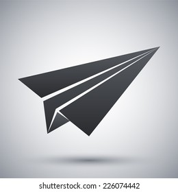 Vector paper airplane icon