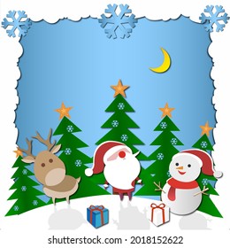 vector paper art and digital craft style.