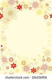 Vector paper background with decorative rosettes