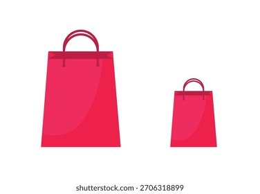 Vector paper bag or blank shopping bag for branding