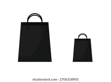 Bolso de papel de Vector o bolso de compras en blanco para la marca