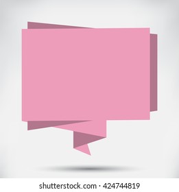 Vector paper banner.