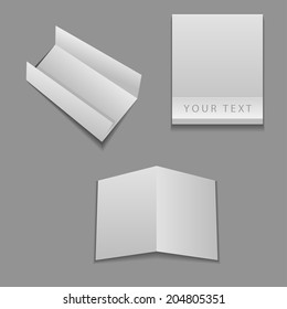 Vector paper blanks illustration
