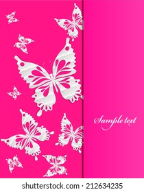 Vector Paper butterflies