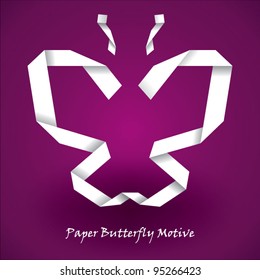 Vector paper butterfly