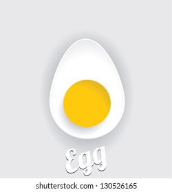 Vector Paper card with easter eggs