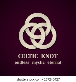 vector paper Celtic knot symbol design template