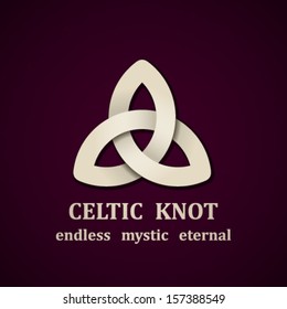 vector paper Celtic knot symbol design template