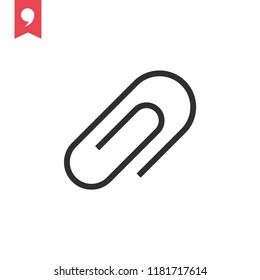 Vector paper clip icon
