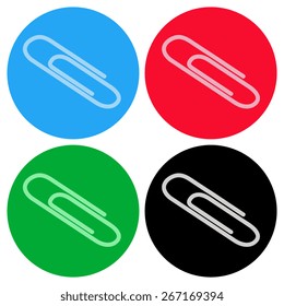  Vector paper clip icon