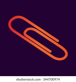 Vector paper clip icon