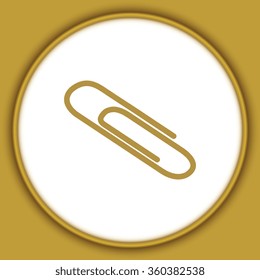 Vector paper clip icon