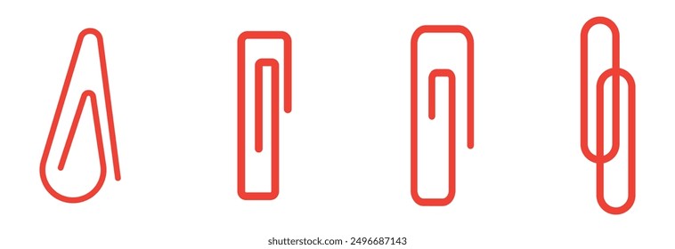 Vector paper clip icon design eps 10