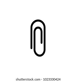 Vector paper clip icon. Clip icon in trendy flat style on white background.