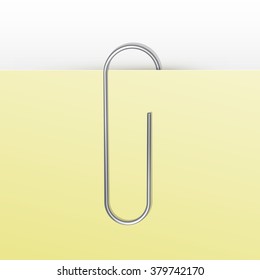 Vector Paper Clip Isolated on White Background