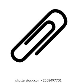 vector paper clip with trendy design. pin icon
