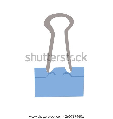 vector paper clip.paper clip. Steel office supplies.Paper binder clip
