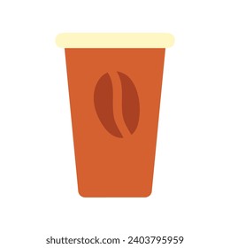 Papel vectorial del café. ilustración vectorial plana.