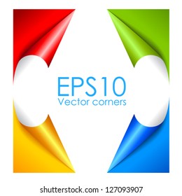 Vector paper corners