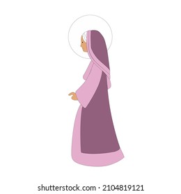 Vector Paper Craft Saint Elisabeth