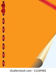 Vector paper curls