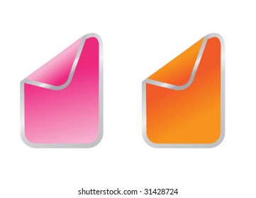 Vector paper curls collection 1