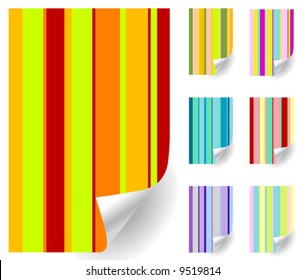 Vector paper curls collection 2