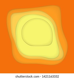 Vector Paper Cut Background with Inner Shadow