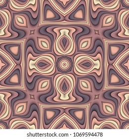Vector paper cut color waves modern background. Trendy craft style illustration. 3d effect imitation