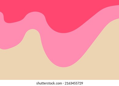 Vector paper cut cream abstract background pastel color
