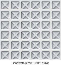 Vector paper cut geometric modern background. Trendy craft style illustration. 3d effect imitation