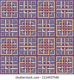Vector paper cut geometric modern background. Trendy craft style illustration. 3d effect imitation
