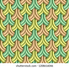 Vector paper cut geometric modern background. Trendy craft style illustration. 3d effect imitation