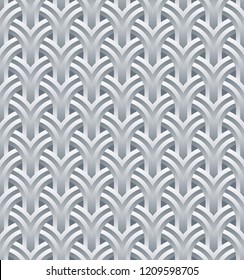 Vector paper cut geometric modern background. Trendy craft style illustration. 3d effect imitation