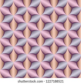 Vector paper cut geometric modern background. Trendy craft style illustration. 3d effect imitation