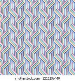 Vector paper cut geometric modern background. Trendy craft style illustration. 3d effect imitation
