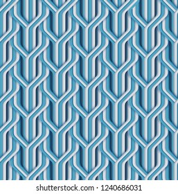 Vector paper cut geometric modern background. Trendy craft style illustration. 3d effect imitation