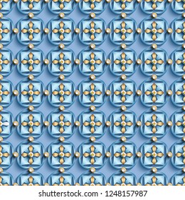 Vector paper cut geometric modern background. Trendy craft style illustration. 3d effect imitation