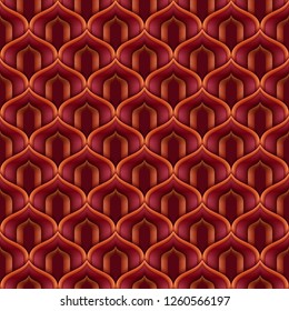 Vector paper cut geometric modern background. Trendy craft style illustration. 3d effect imitation