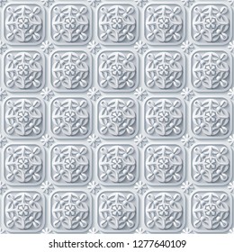 Vector paper cut geometric modern background. Trendy craft style illustration. 3d effect imitation