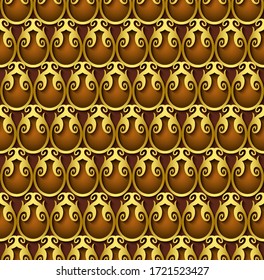 Vector paper cut geometric modern background. Trendy craft style seamless pattern. 3d effect imitation