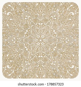 Vector paper cut lacy pattern