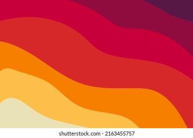 Vector paper cut, cut out wave abstract background pastel color
