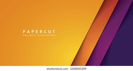 vector paper cut overlap colorful realistic abstract background